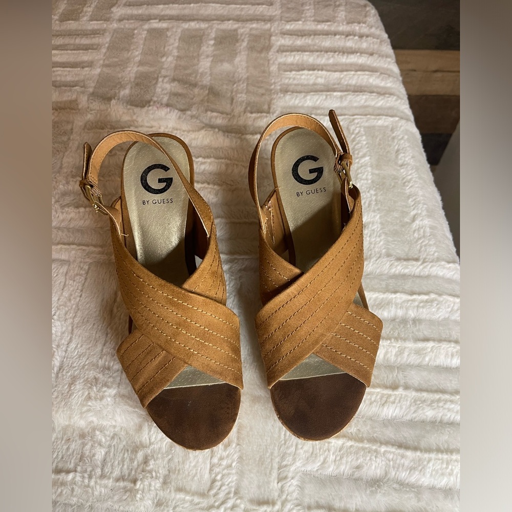 G by Guess wedge sandals, size 9